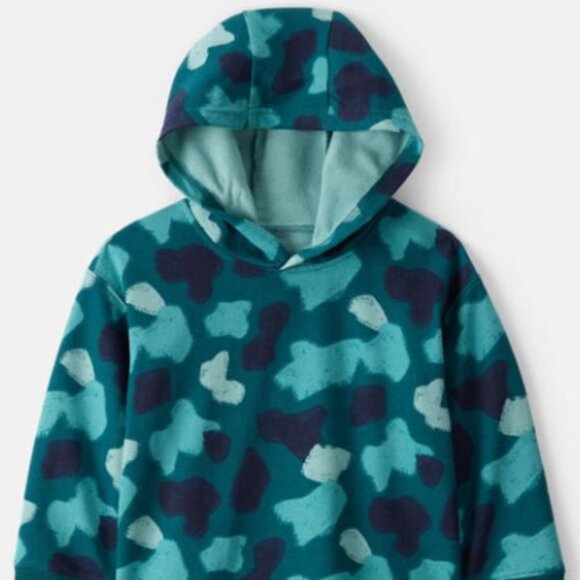 OshKosh B'gosh Other - NWT OshKosh B’gosh Toddler Boys Camo Hoodie Sweatshirt Teal 24 Months